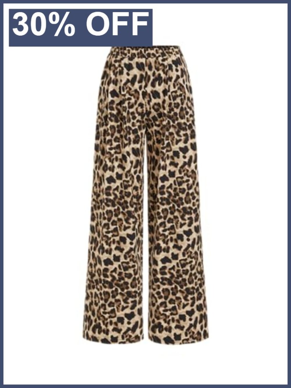 Palazzo Pants Wide Leg Flowy Pockets Elastic Mid Waist Summer Beach Vacation